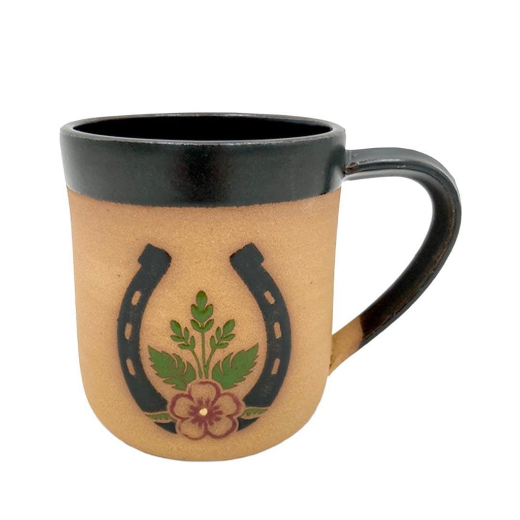 Mug - 12oz - Horseshoe Mug by Ruby Farms Pottery