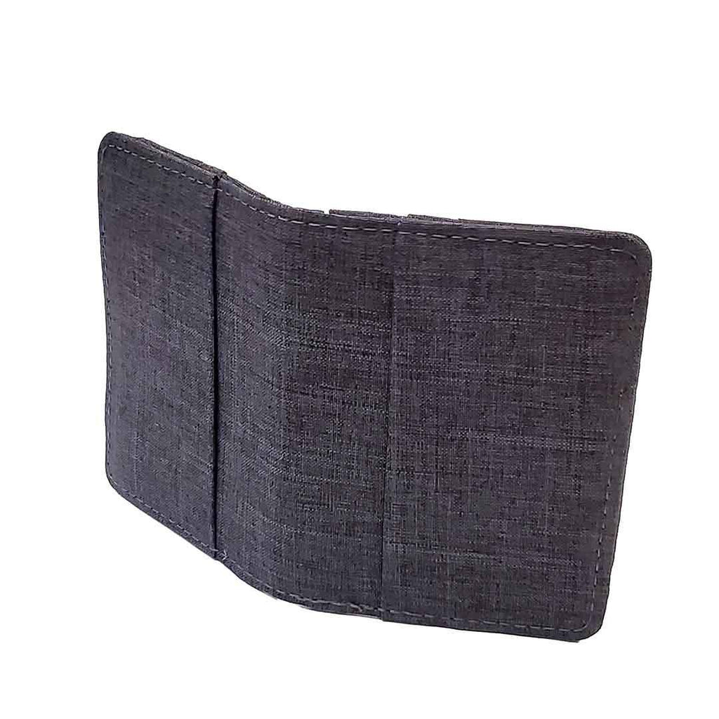 Vertical Bifold Wallets - Gray Canvas Fabric (Assorted Colors) by Hold Supply Company