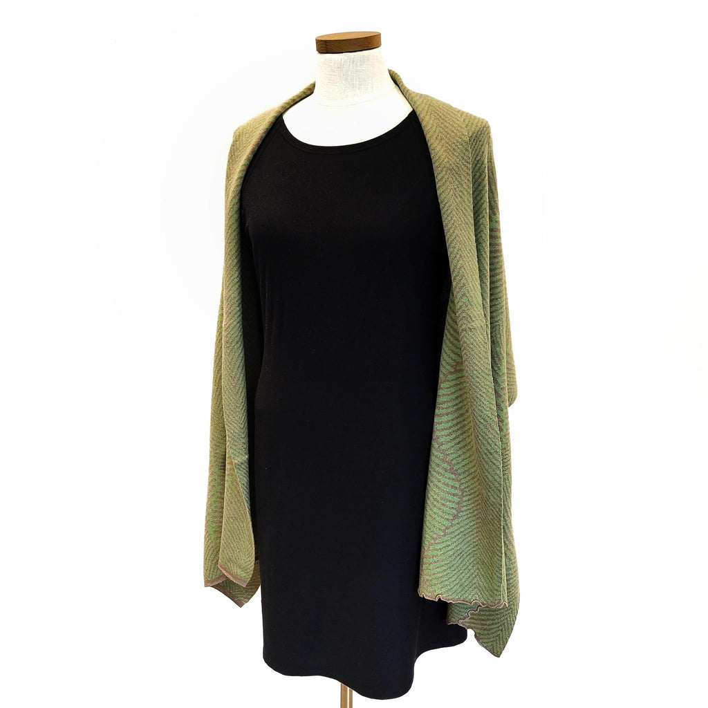 Wrap - Forest Fern in Pistachio and Pebble by Liamolly