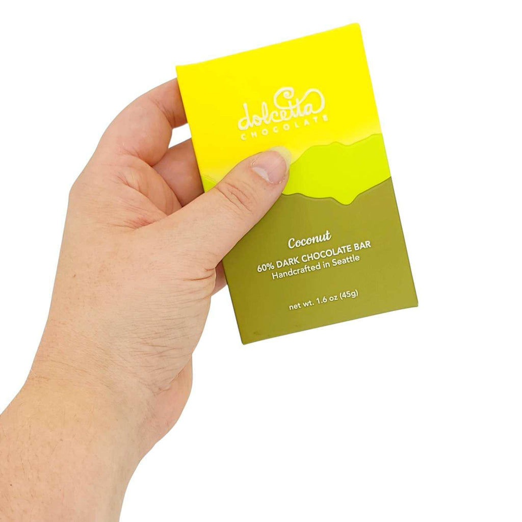Bar - Coconut (60% Dark Chocolate) by Dolcetta Artisan Sweets