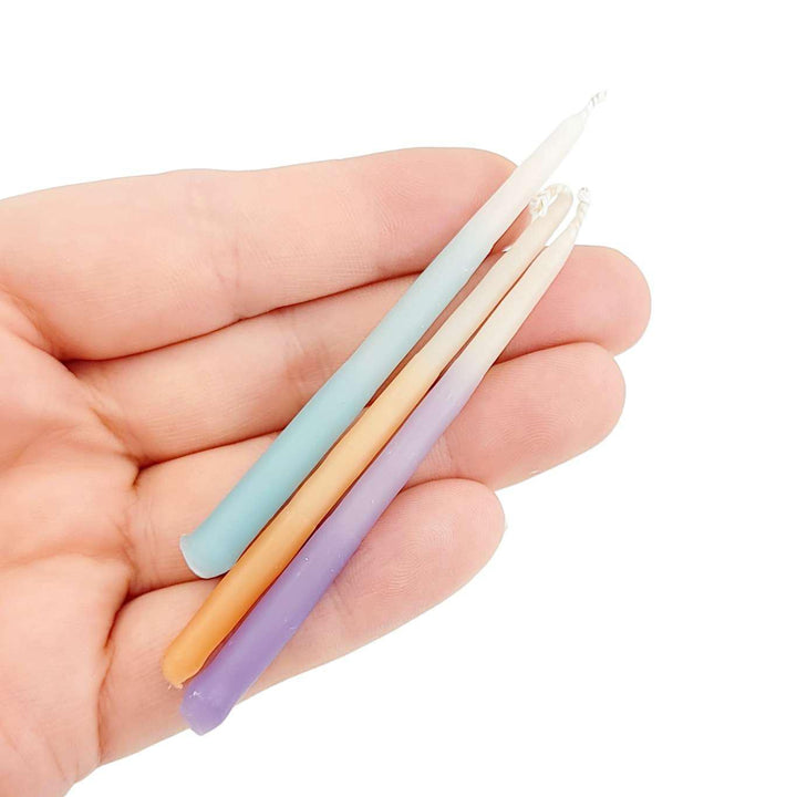 Candles - Beeswax Birthday Candles (Ombre Pastels) by Knot & Bow