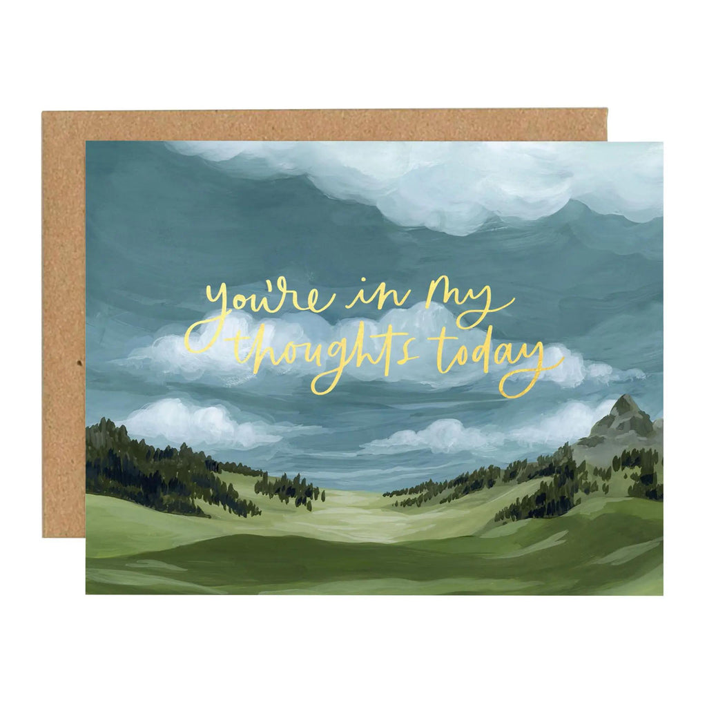 Card - Sympathy - You're in My Thoughts Today Mountains by 1Canoe2