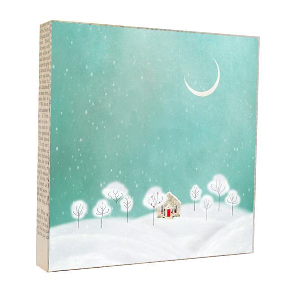 Art Block - Snowy Night by MKC Photography