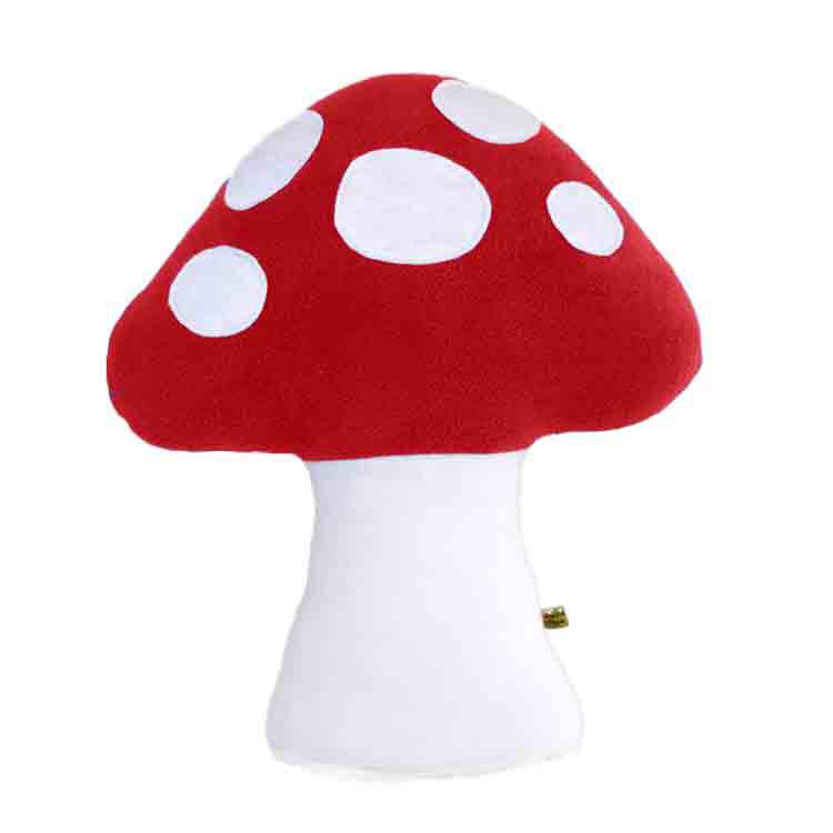 Plush - Large Mushroom Pillow (Red) by Beautifully Regular