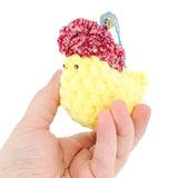 Ornament - Plush Pocket Chicken with Bell (Yellow - Assorted) by Moyo Workshop, image 2 of 9
