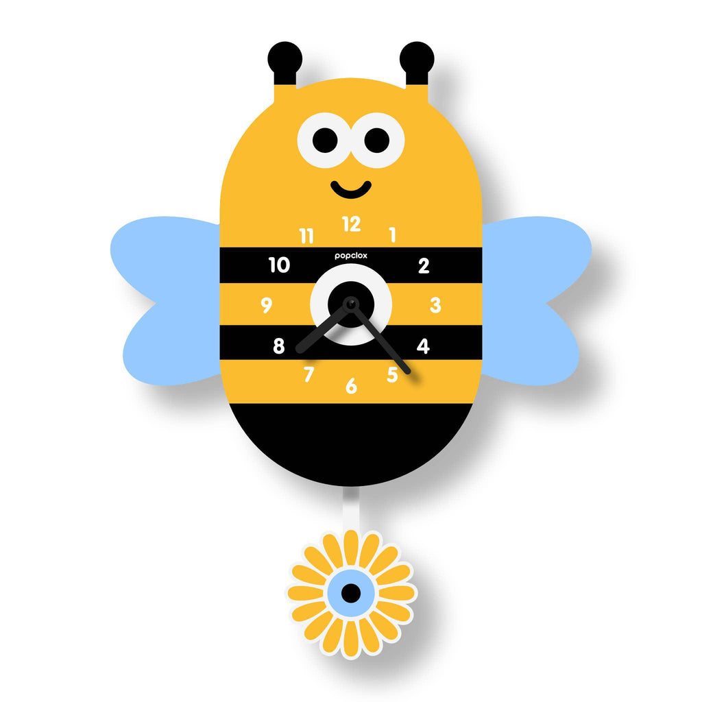 Acrylic Clock - Bee Pendulum by Popclox