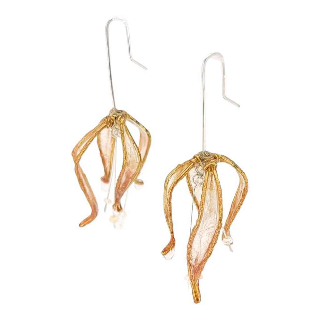 Earrings - Large Silver Lily (Assorted Colors) by Verso