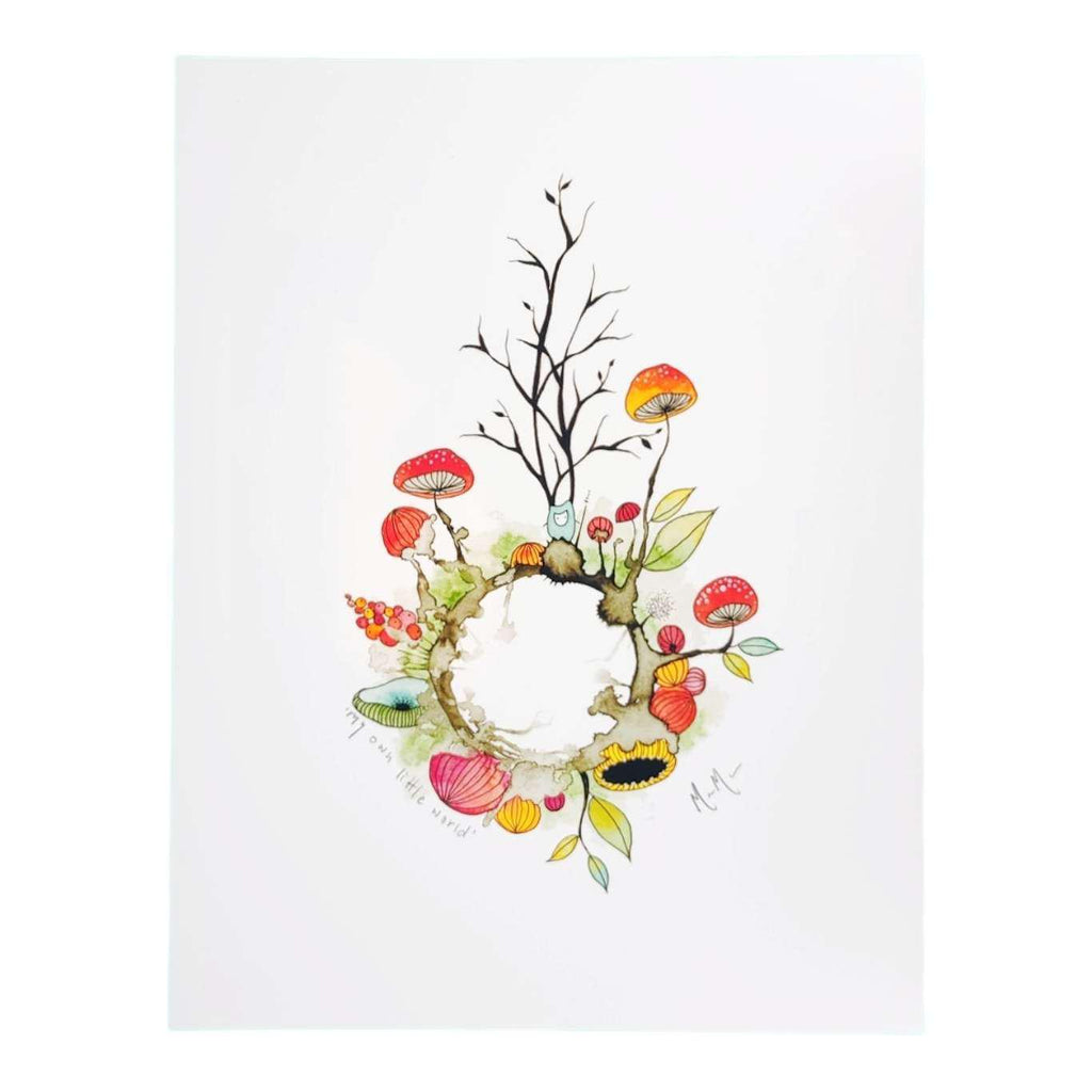 Art Print -  8.5 x11 My Own Little World Art Print by Melissa Moss Art