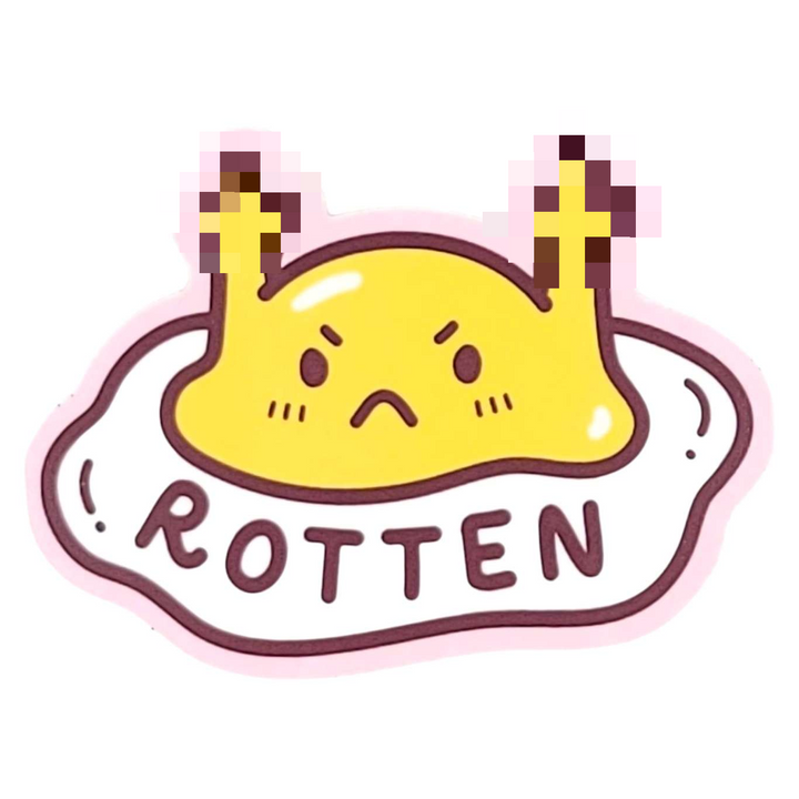 Vinyl Stickers - Very Rotten Egg by Mis0 Happy