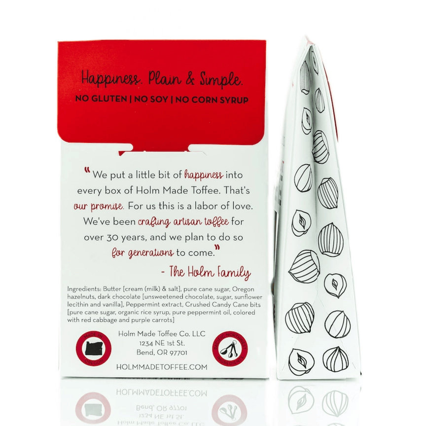 Toffee - 4oz - Candy Cane by Holm Made Toffee Co.