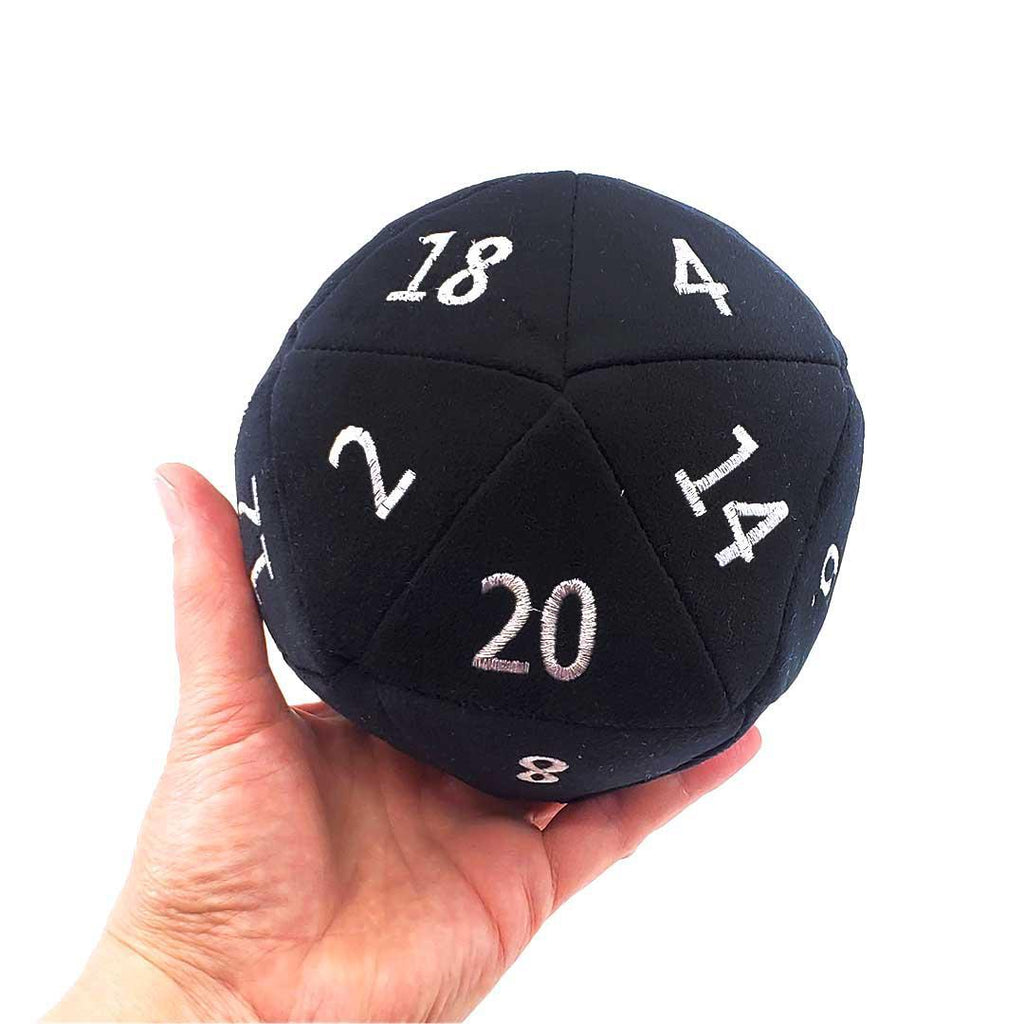 Plush - Small D20 in Assorted Grays and Blacks by Saving Throw Pillows