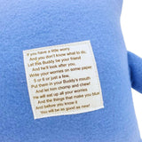 Plush - 14in - Large Chomper Buddy (Blue Rainbow Unicorn) by Peek A Boo Plush, image 6 of 7