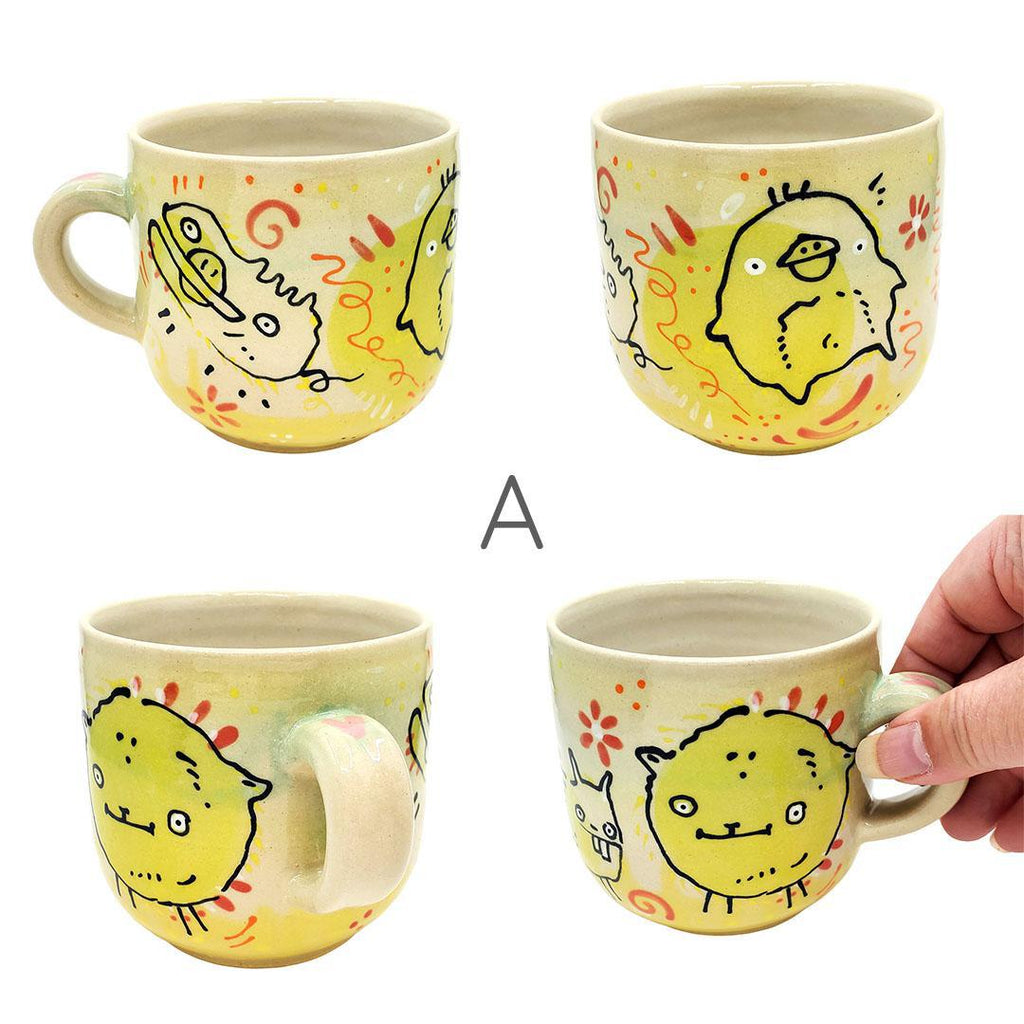 Mug - 14oz - Lime Doodles (A or B) by Dwadlings