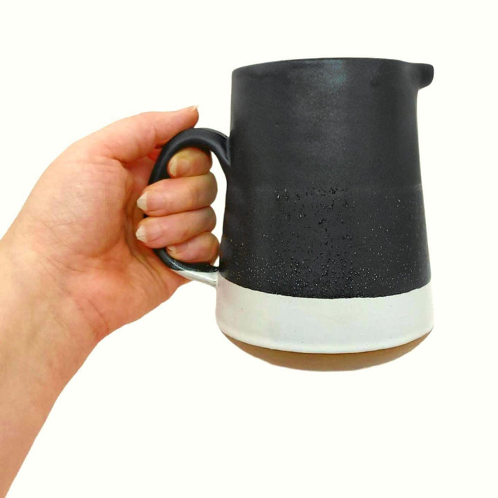 Pitcher - 28 oz - Horizon Ceramic Pitcher in Gray Gradient by Roam Ceramics