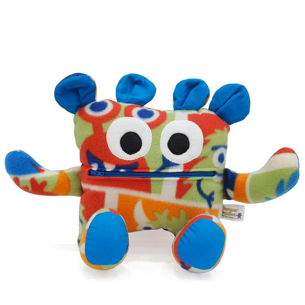 Plush - 14in - Large Chomper Buddy (Colorful Monsters Blue) by Peek A Boo Plush