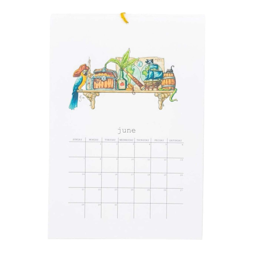 Calendar - 2026 Whimsical Shelves  by Lizzy Gass