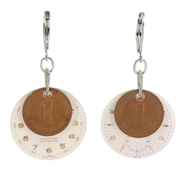 Earrings - Buying Time Watch Dials by Christine Stoll Studio