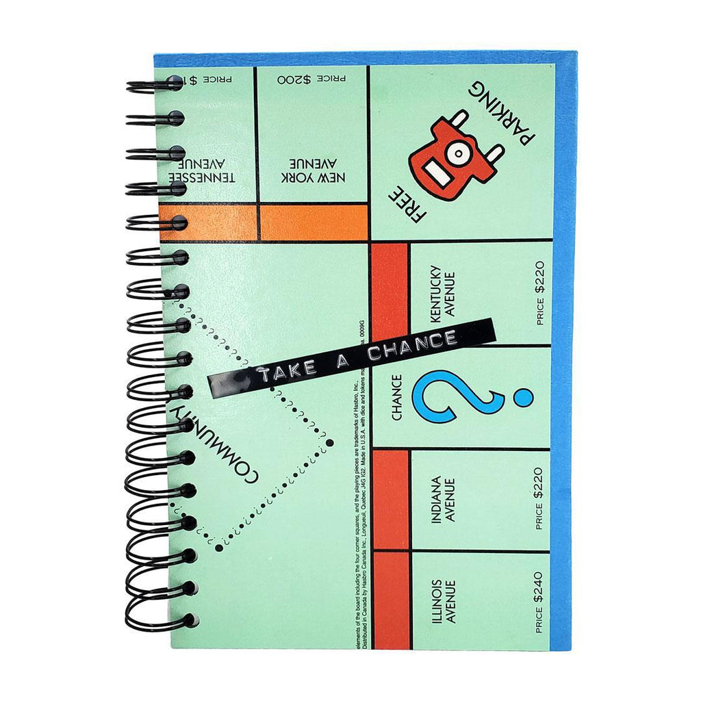 Journal - Vintage Real Estate Game (Take a Chance) by Crafty Earth Monkey