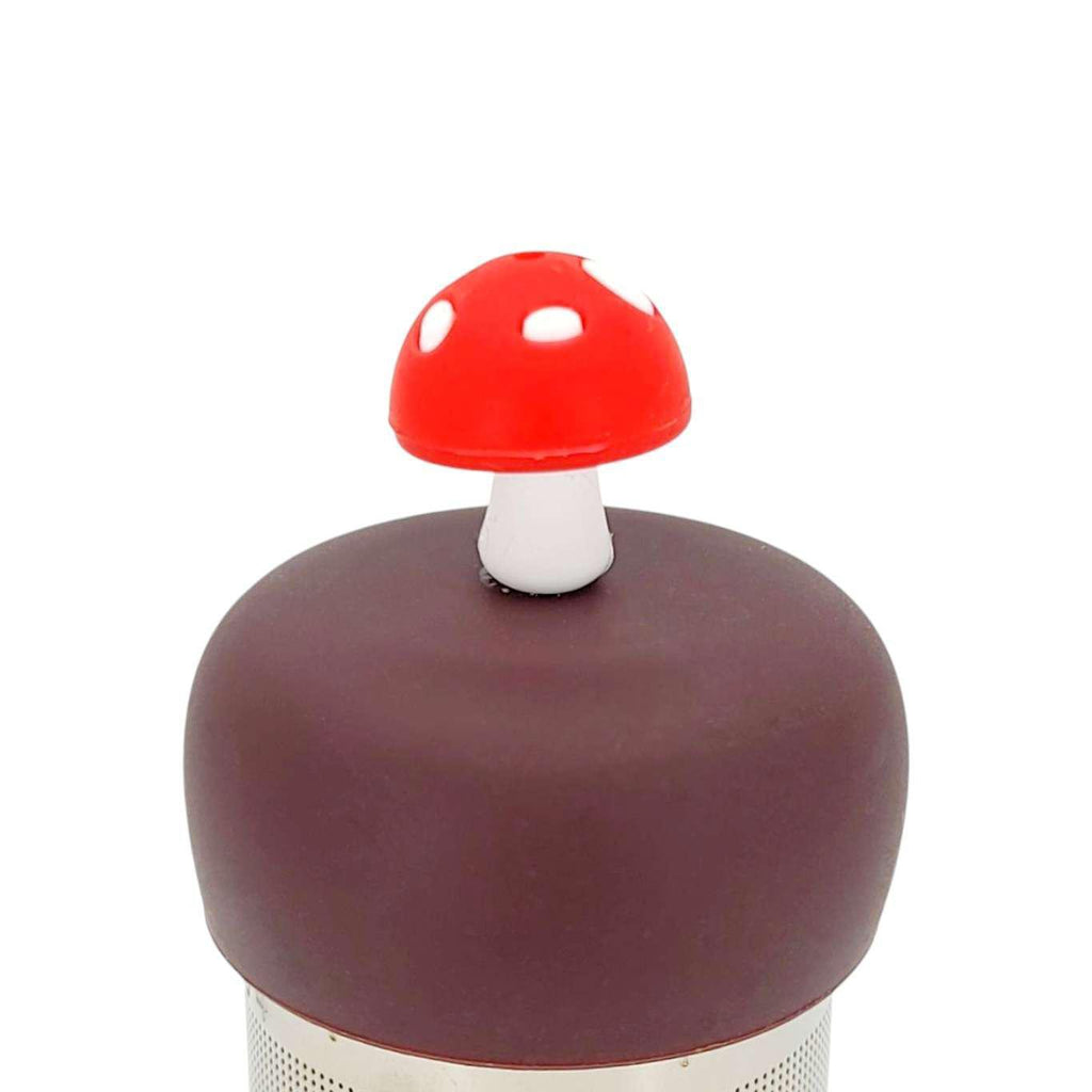 Tea Infuser - Candy Red Mushroom (Forest Brown Base) by Teany Tiny Kitchen