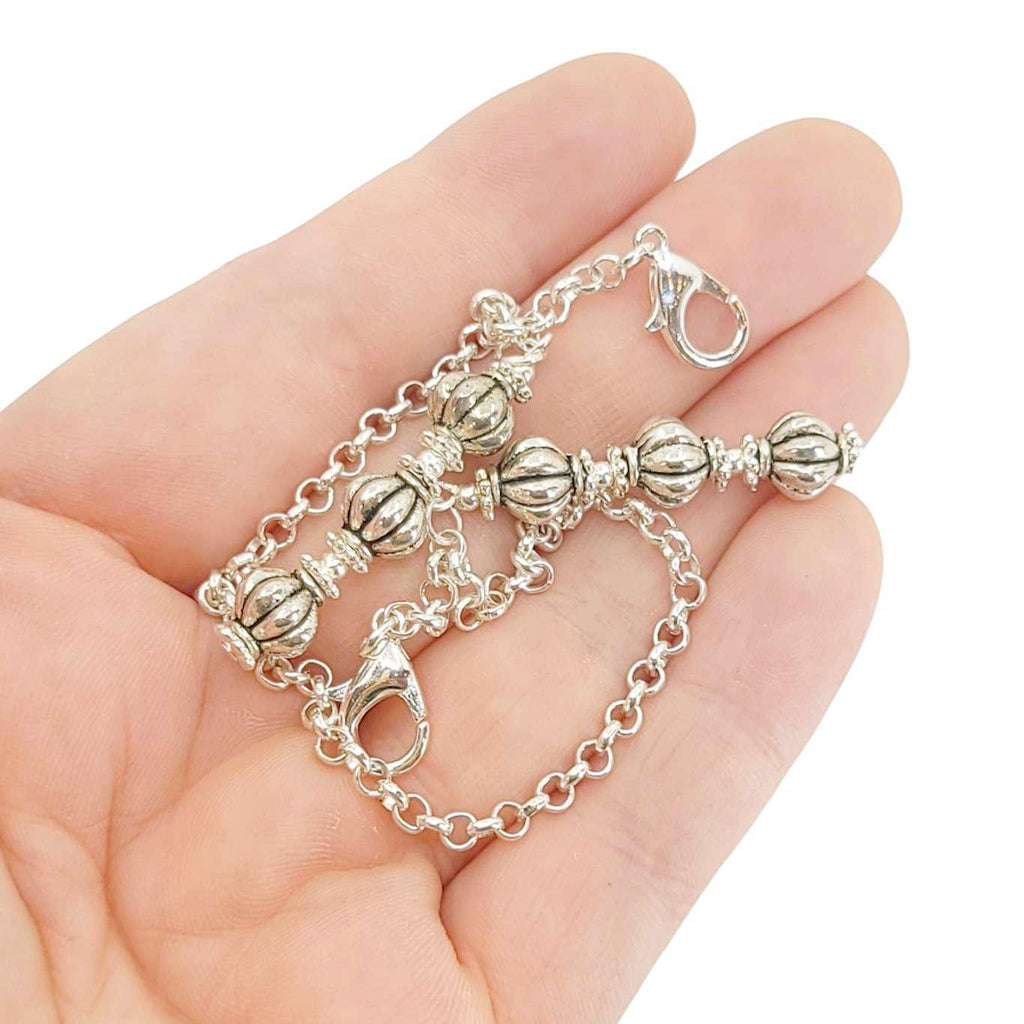 Mask Chain - Side Dangle (Triple Fluted Bead) by Tiny Aloha