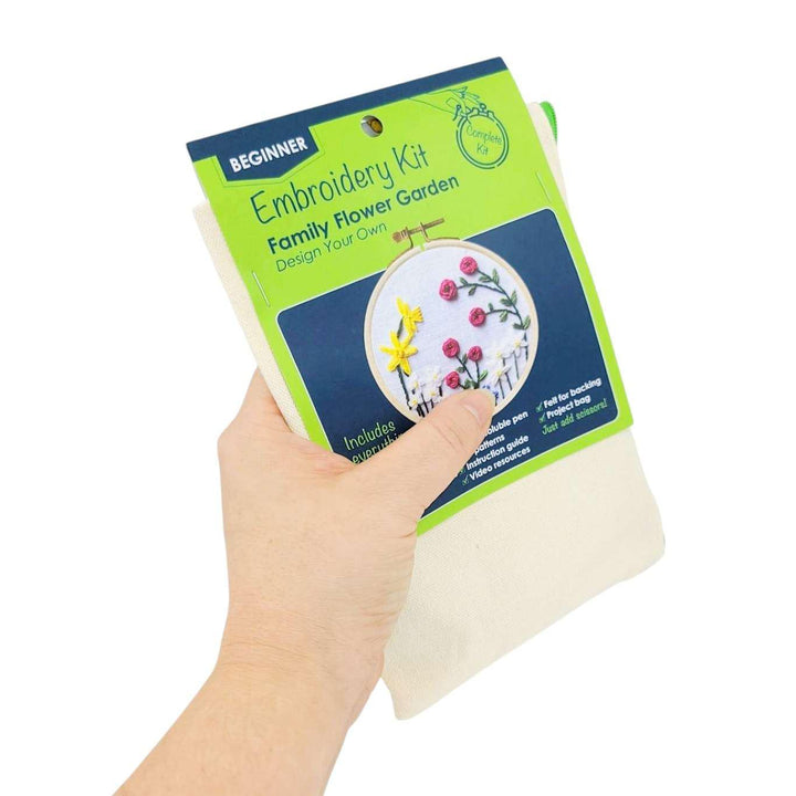 Embroidery Kit - Family Flower Garden by By Hand Craft Co