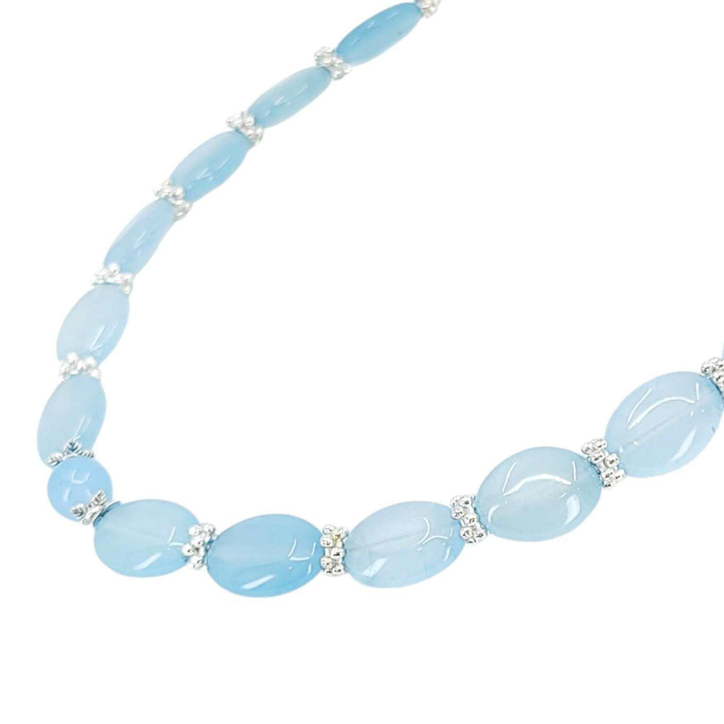 Necklace - Aquamarine Ovals by Tiny Aloha