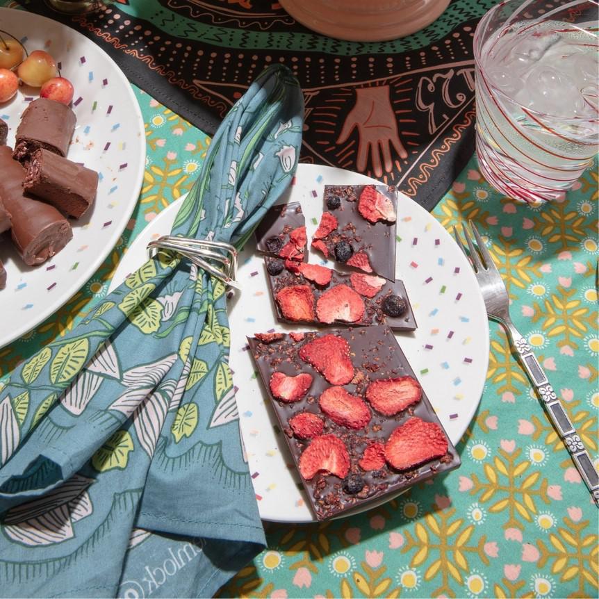 Bandana - Cassie (Teal Floral) by Handker Bandanas