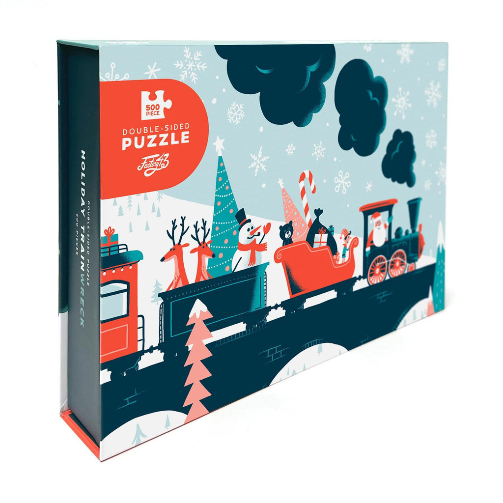 Puzzle - 500 Piece Holiday Train Wreck Puzzle by Factory 43