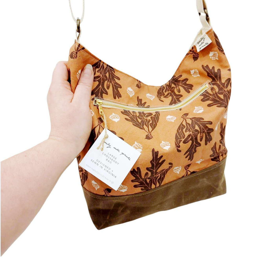 Bag - Large Cross-Body (Oak Leaf) by Emily Ruth Prints