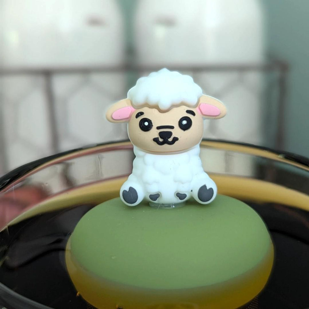 Tea Infuser - Fluffy White Sheep (Green Base) by Float2Infuse