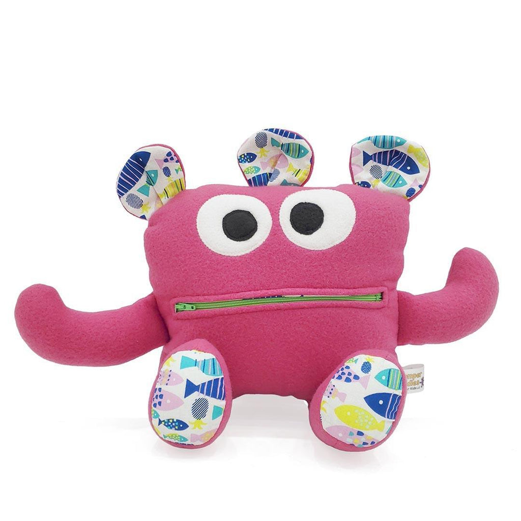 Plush - 14in - Large Chomper Buddy (Bright Pink Fish) by Peek A Boo Plush