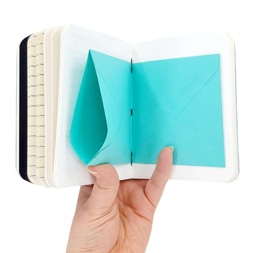 Journal - Teal Mixed Paper Notebook (Large or Small) by Original Brooks