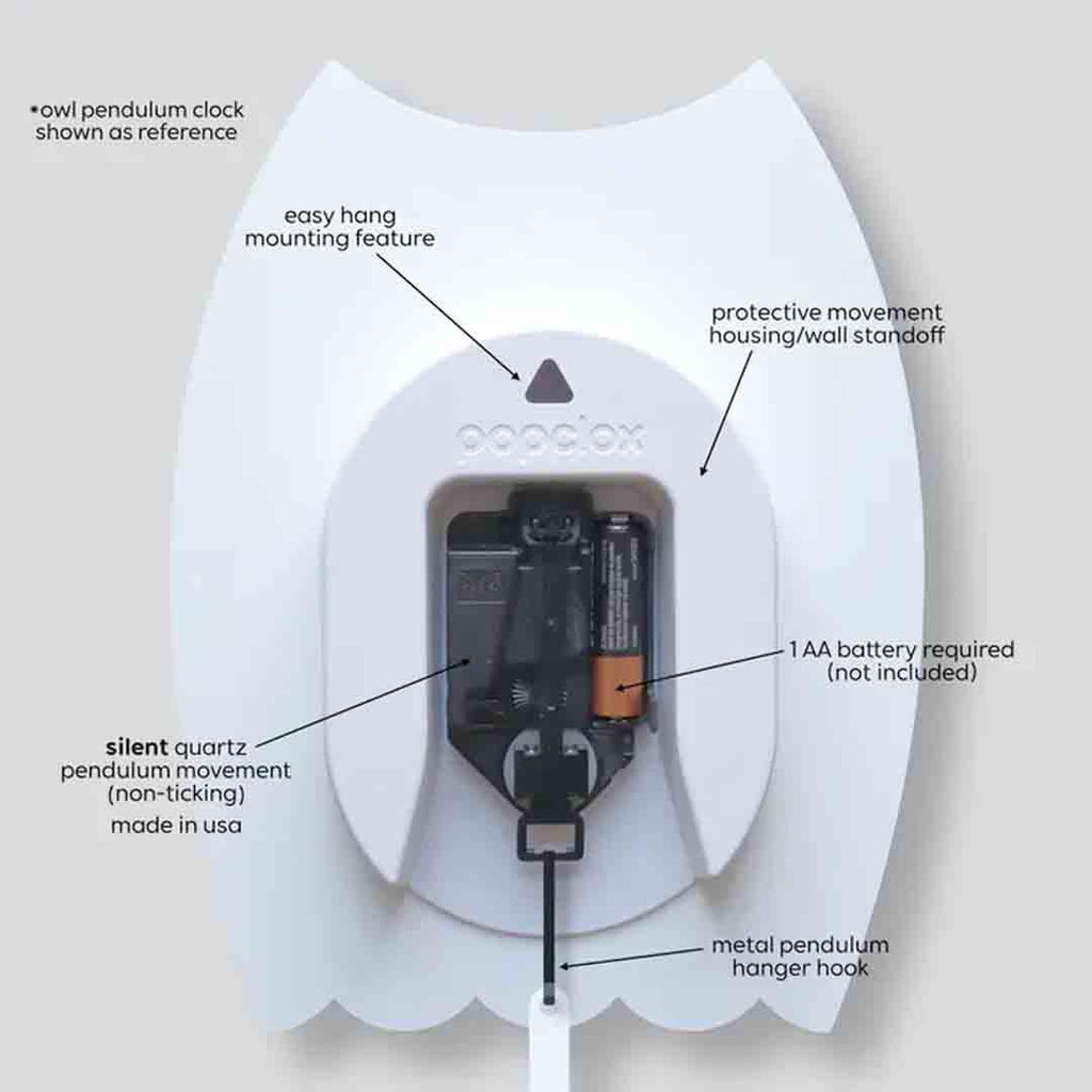 Acrylic Clock -  Giraffe Pendulum by Popclox