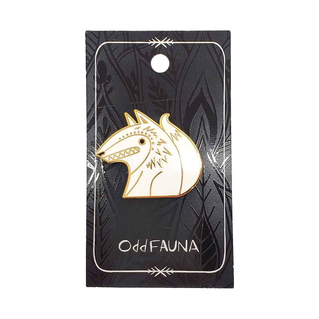 Enamel Pins - White Wolf by Odd Fauna