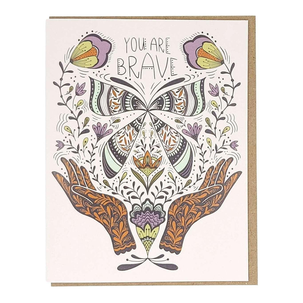 Card - Encouragement - You Are Brave by Amicreative