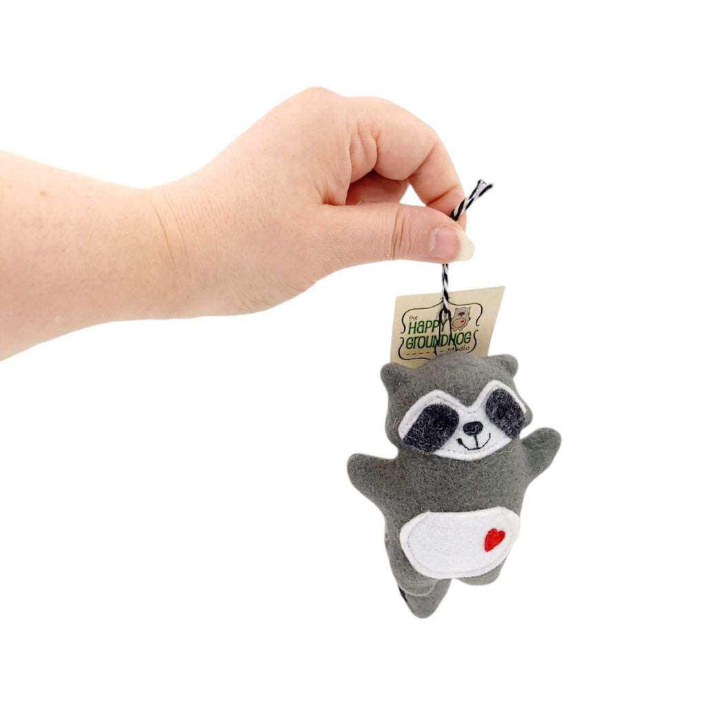 Ornament - Raccoon (Gray) by Happy Groundhog Studio