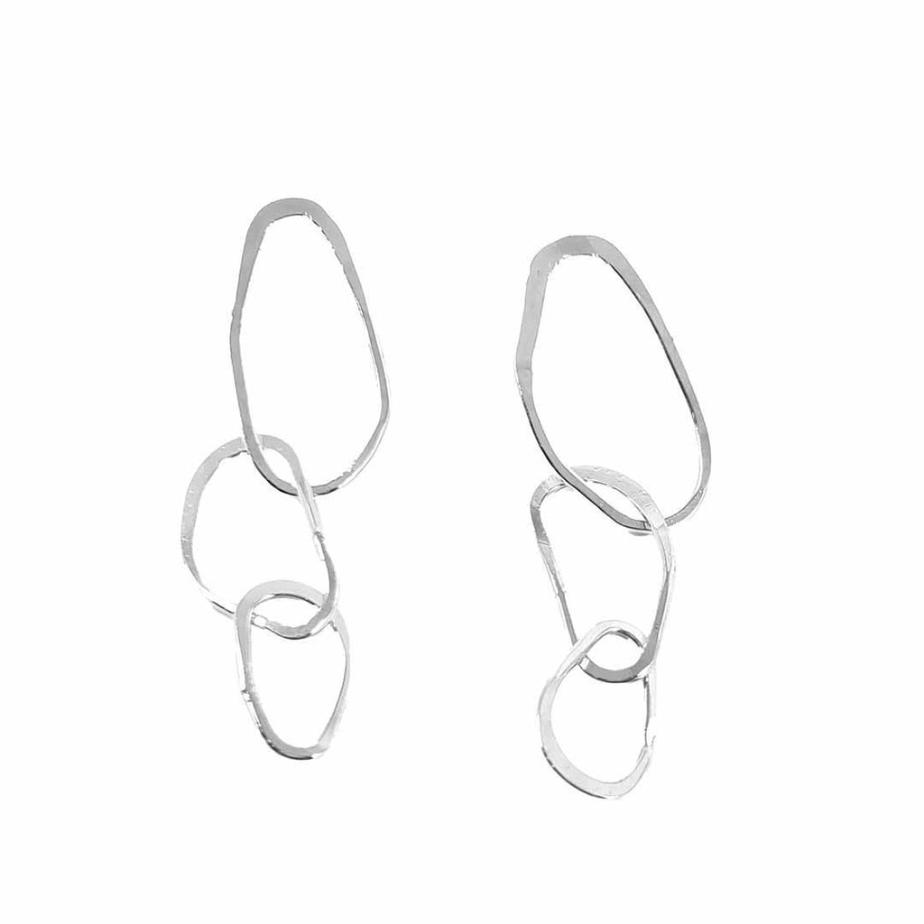 Earrings - Small Riverstone (Sterling Silver) by Verso