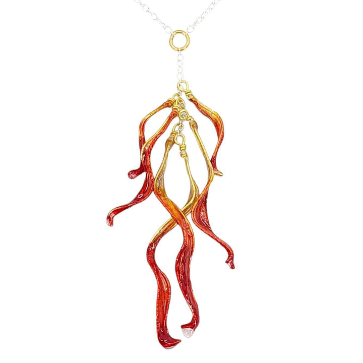 Necklace - Small Petal Cascade (Assorted Colors) by Verso