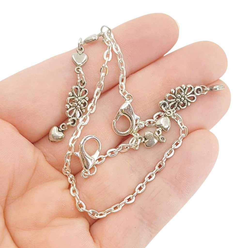 Mask Chain - Side Dangle (Single Filigree with Hearts) by Tiny Aloha