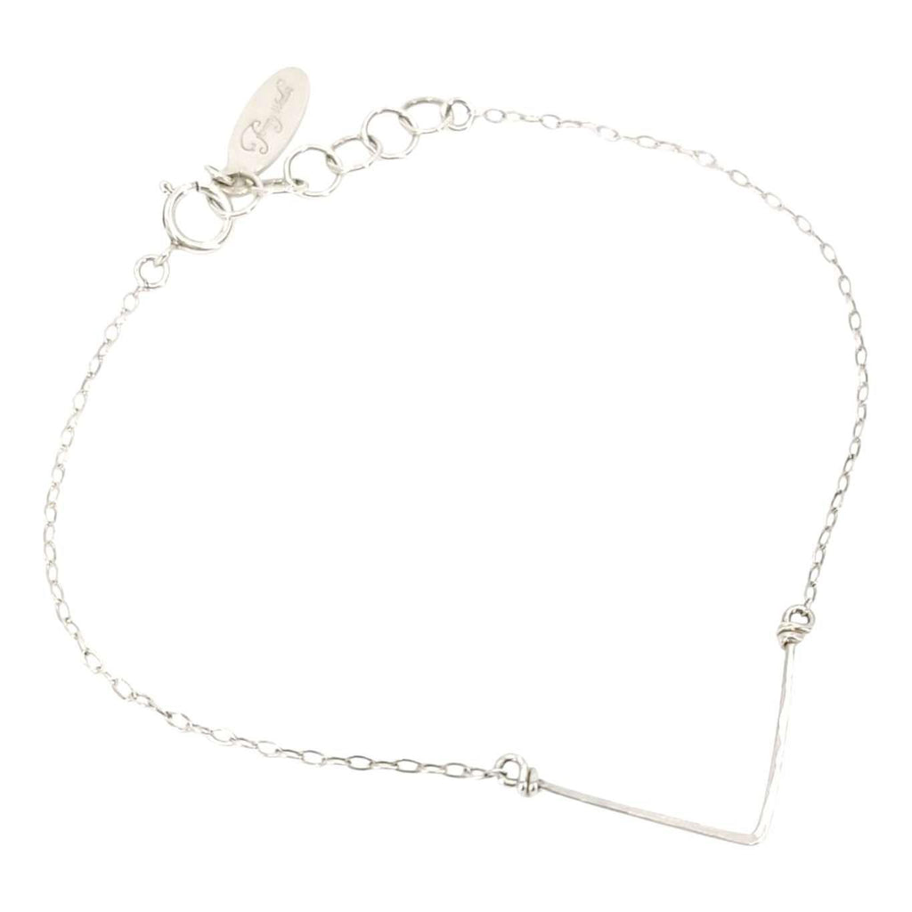 Bracelet - Chevron (Sterling Silver) by Foamy Wader