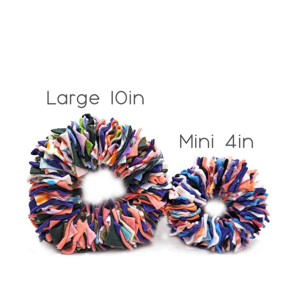 Pet Toy - Mini - Snuffle Donut (Red Blue Brights) by Superb Snuffles
