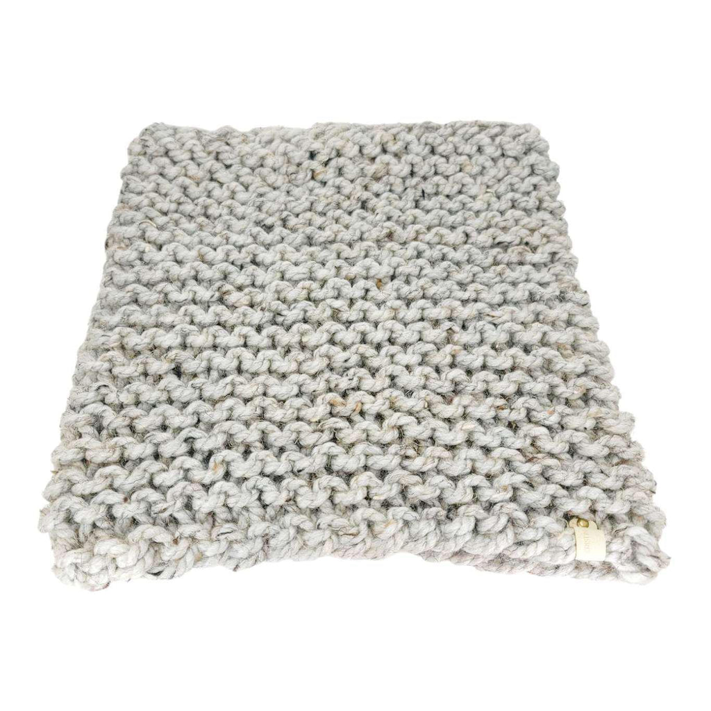 Knit Scarf - Cowl - Classic (Gray Marble) by Cristin Rae Knits