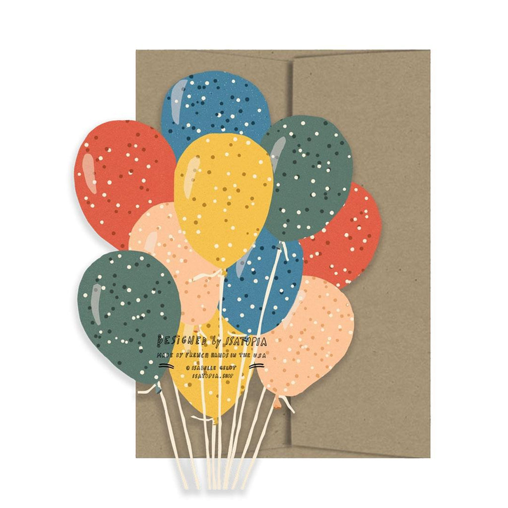 Card - Birthday - Party Balloons by Isatopia