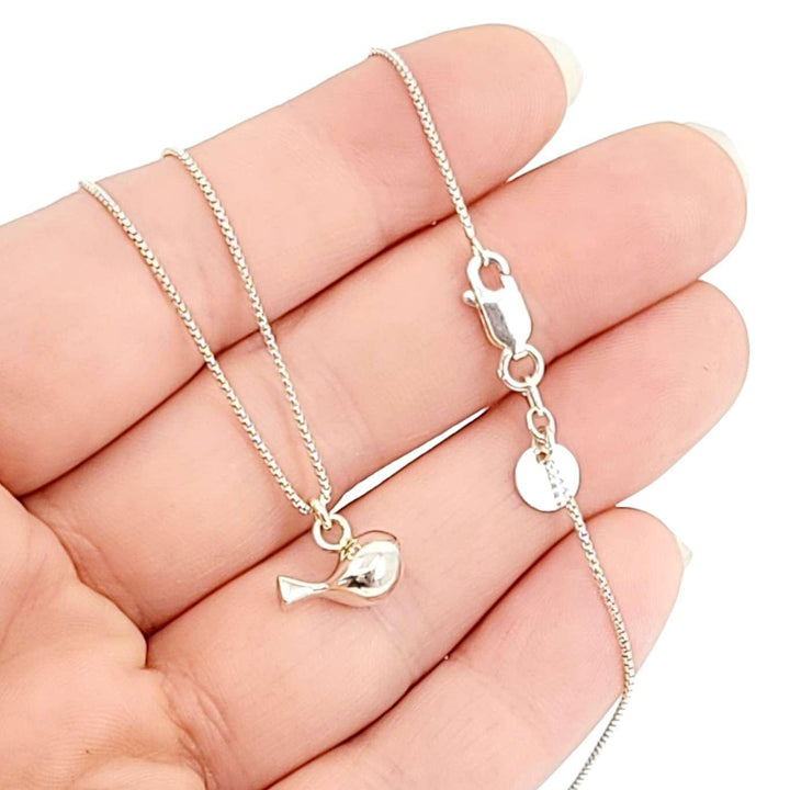 Pendant - Medium Tweet Polished Sterling Silver by La Objeteria