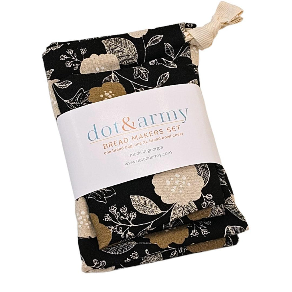 Bread Makers Set - Black Floral by Dot and Army