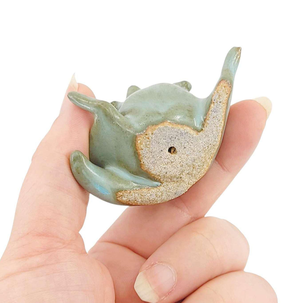 Collectible - Tea Pet Figurine (Blue Fox) by Mist Ceramics