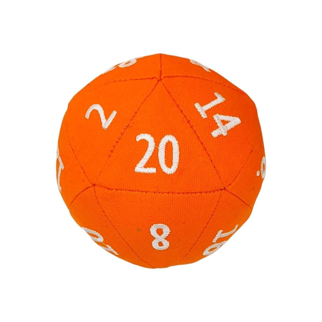 Plush - Small D20 in Assorted Greens, Yellows, and Oranges by Saving Throw Pillows