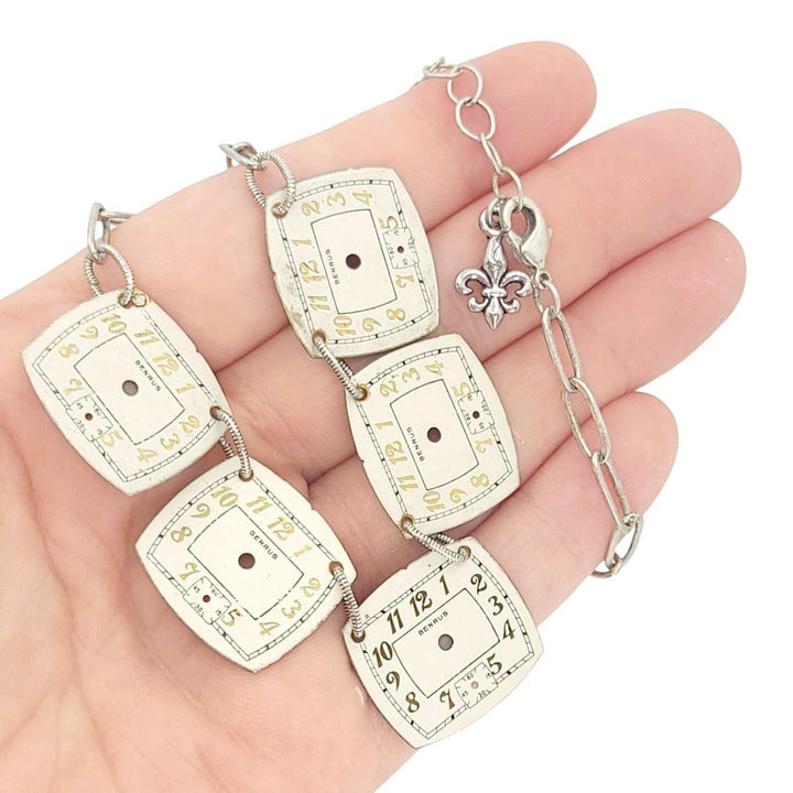 Necklace - Limited Time Large (Antiqued Silver) by Christine Stoll | Altered Relics