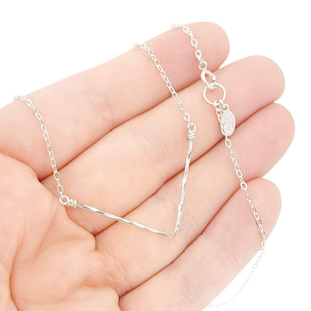 Necklace - Chevron (Sterling Silver) by Foamy Wader