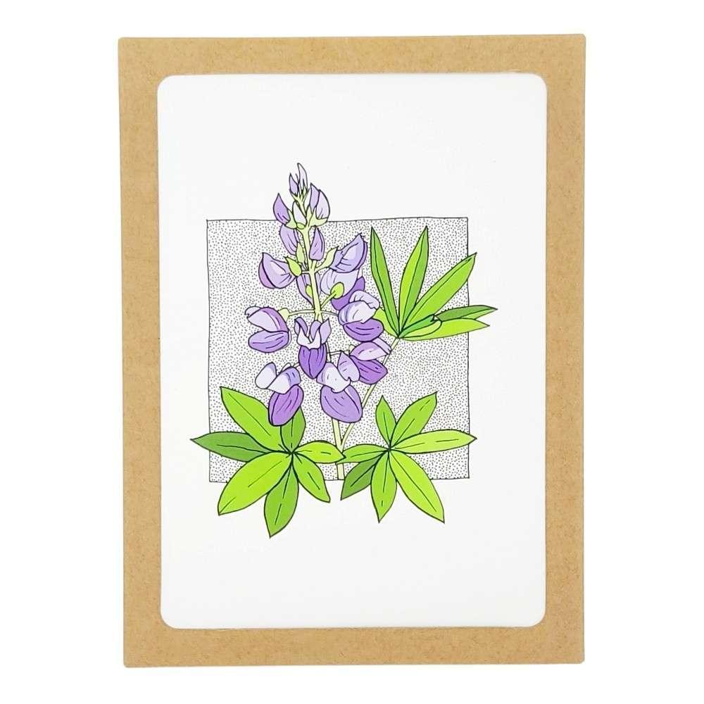 Card Set of 8 - All Occasion - Broadleaf Lupine by Lauren Nishizaki Designs
